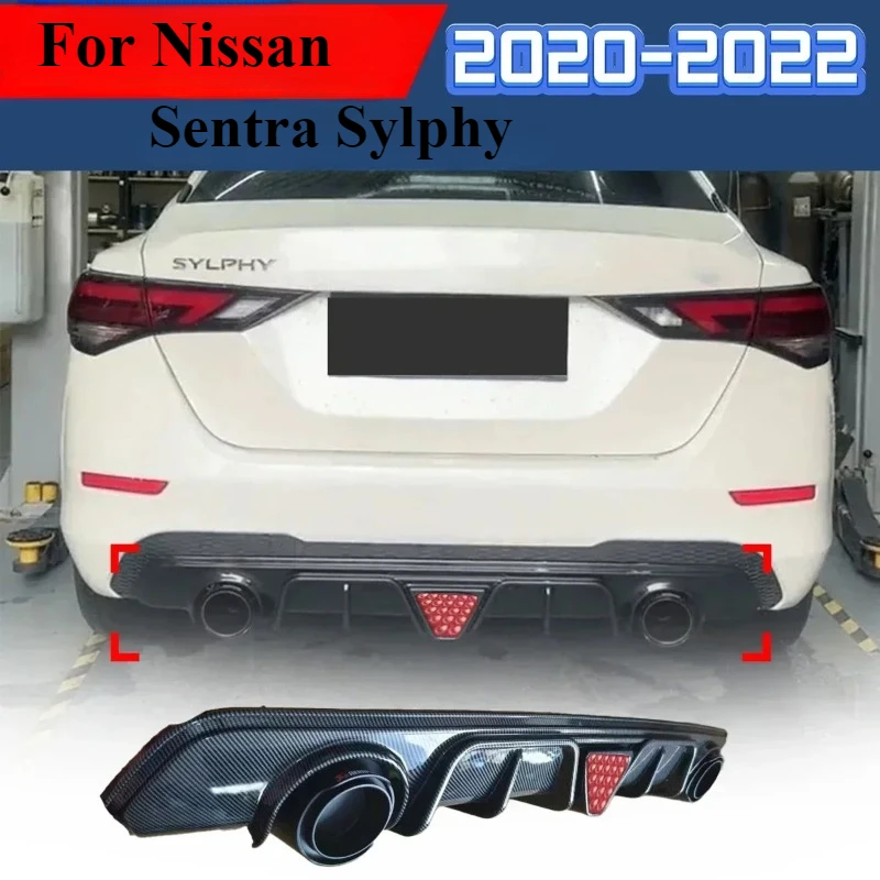 For Nissan Sentra Sylphy 2020 2021 2022 Rear Lip Rear Bumper Diffuser with LED Light Dual Tube Decoration Body Rear Surround Kit
For Nissan Sentra Sylphy 2020 2021 2022 Rear Lip Rear Bumper Diffuser with LED Light Dual Tube Decoration Body Rear Surround Kit