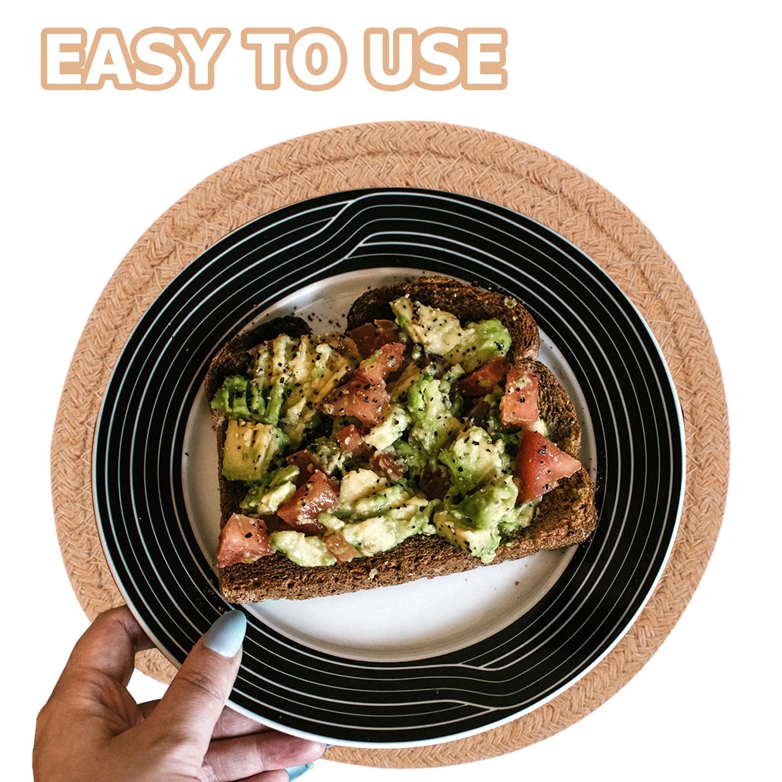 5Pcs Handwoven Cotton Rope Placemats Wear-Resistant Cutlery Mats for Party Home Decoration Place Mat Cotton Rope Place Mat
5Pcs Handwoven Cotton Rope Placemats Wear-Resistant Cutlery Mats for Party Home Decoration Place Mat Cotton Rope Place Mat