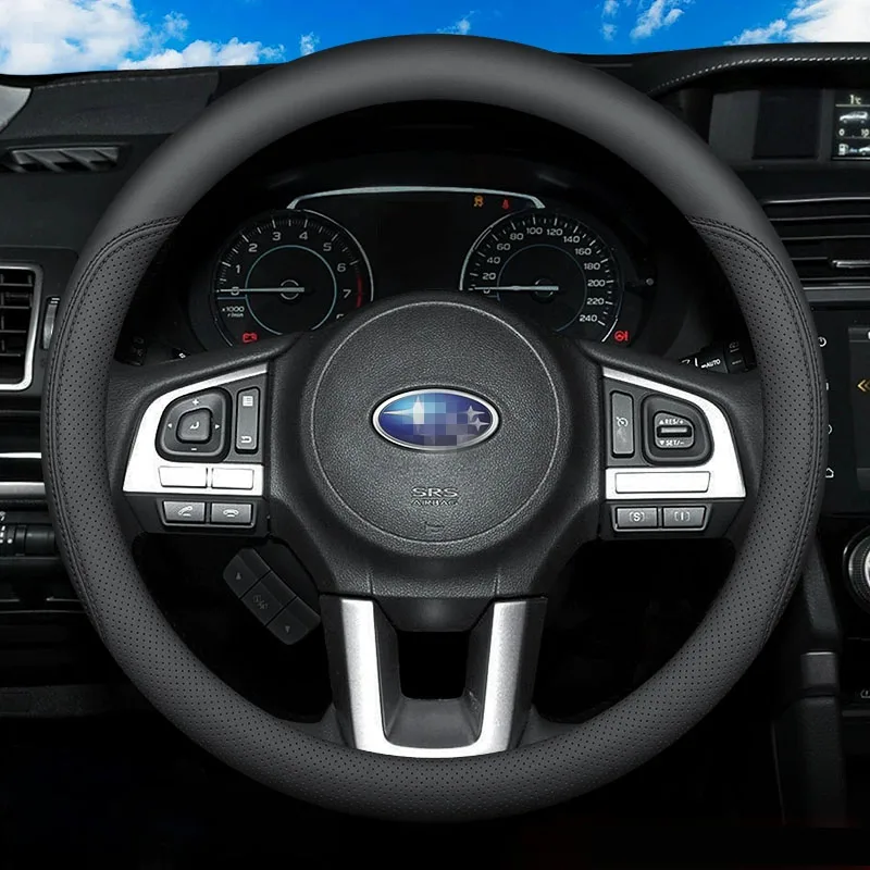 Чехол на руль автомобиля для Subaru Forester Outback Legacy Impreza, декоративные аксессуары из натуральной кожи, нескользящий черный цвет
Чехол на руль автомобиля для Subaru Forester Outback Legacy Impreza, декоративные аксессуары из натуральной кожи, нескользящий черный цвет