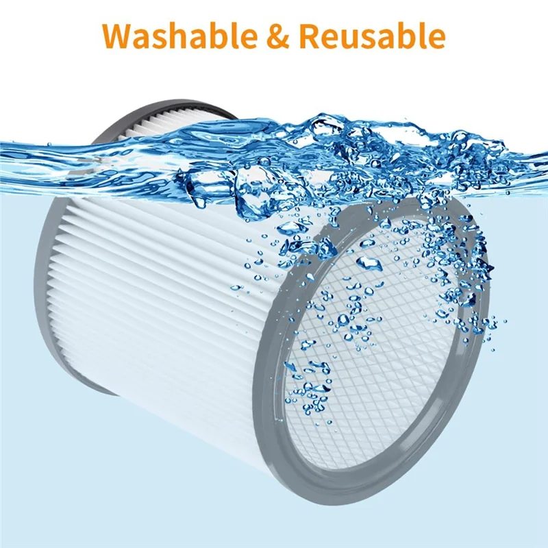 DXVC6910 Cartridge Filter Parts Accessories For Wet Dry Vacuum Cleaners 6-16 Gallon, Compatible With For DXV06P
DXVC6910 Cartridge Filter Parts Accessories For Wet Dry Vacuum Cleaners 6-16 Gallon, Compatible With For DXV06P