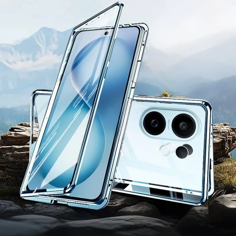 Double Sided Tempered Glass For Realme GT 6 6T 7 Pro Magnetic Metal Bumper Phone Case Full Camera Lens Protection Cover Cases
Double Sided Tempered Glass For Realme GT 6 6T 7 Pro Magnetic Metal Bumper Phone Case Full Camera Lens Protection Cover Cases