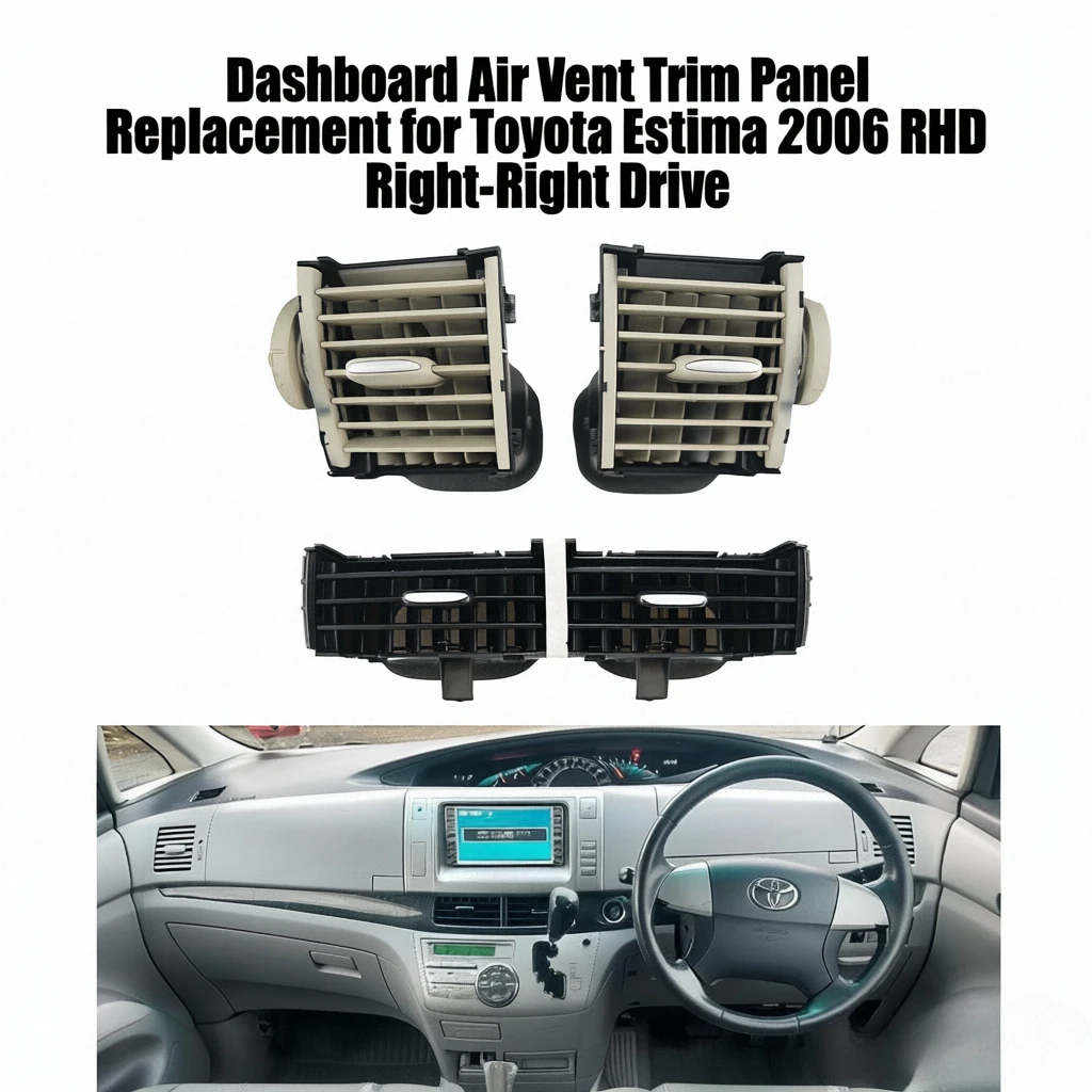 Замена панели отделки вентиляционного отверстия приборной панели для Toyota Estima 2006, правый руль с правым рулем
Замена панели отделки вентиляционного отверстия приборной панели для Toyota Estima 2006, правый руль с правым рулем