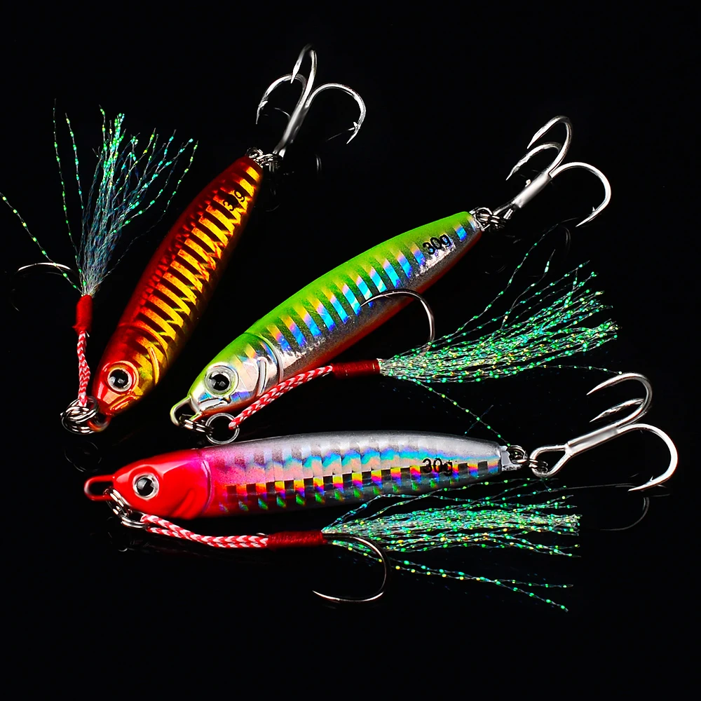 PROBEROS 1Pcs 3D Painted Spraying Real Fish Scale Bionic Coating Metal Jig Fishing Lures for Long Casting Fishing Tackle
PROBEROS 1Pcs 3D Painted Spraying Real Fish Scale Bionic Coating Metal Jig Fishing Lures for Long Casting Fishing Tackle