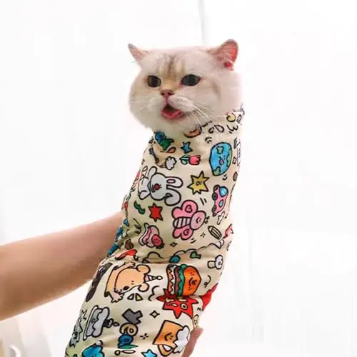 Cat Grooming Wrap – Self-Adherent Anti-Scratch Swaddle Restraint Bag for Stress-Free Nail Clipping, Medication, Multifunctional
Cat Grooming Wrap – Self-Adherent Anti-Scratch Swaddle Restraint Bag for Stress-Free Nail Clipping, Medication, Multifunctional