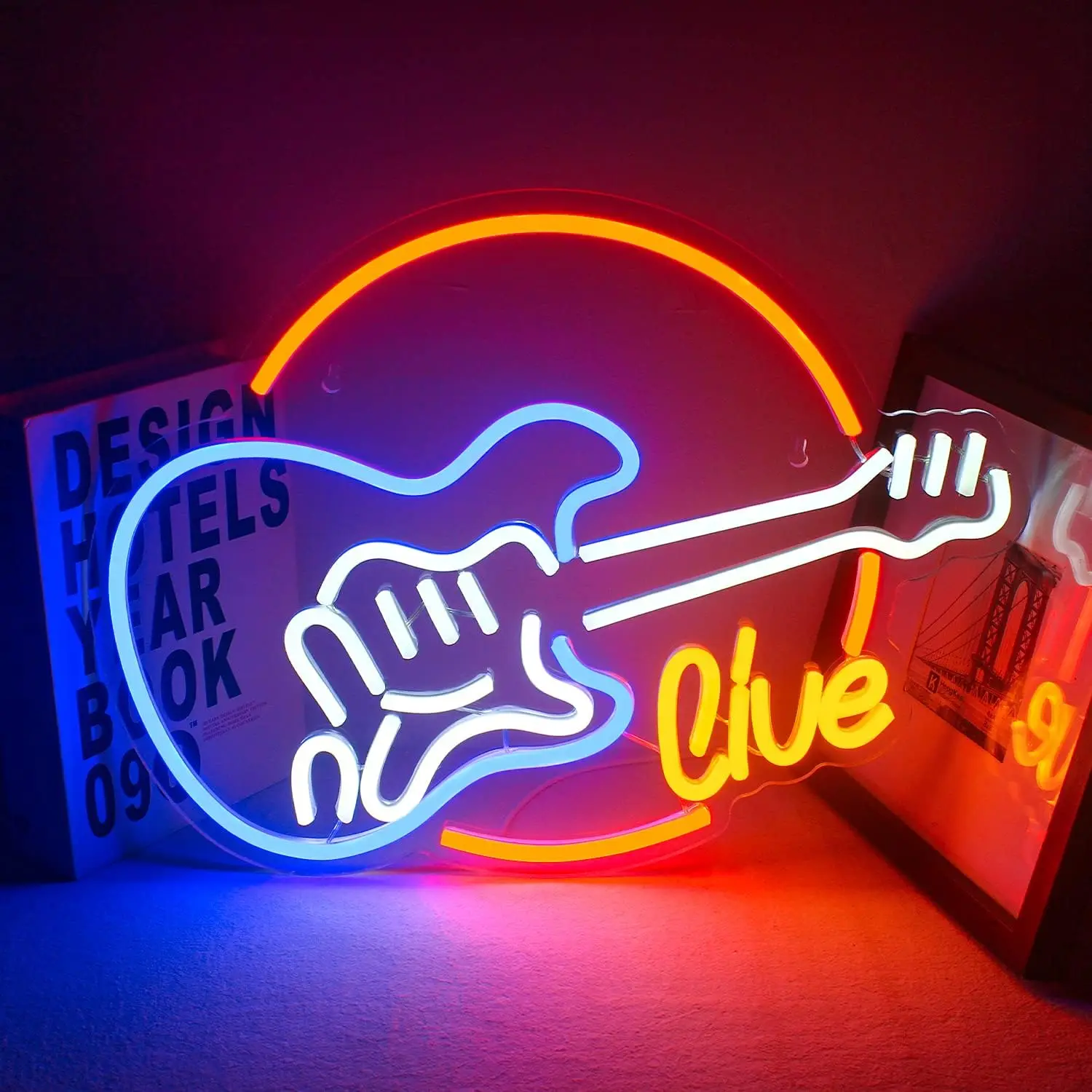 Neon Guitar Live Party Wall Decor,Indoor DIY Neon Sign Kit Low Energy LED Glowing Wall Decor Household Light
Neon Guitar Live Party Wall Decor,Indoor DIY Neon Sign Kit Low Energy LED Glowing Wall Decor Household Light