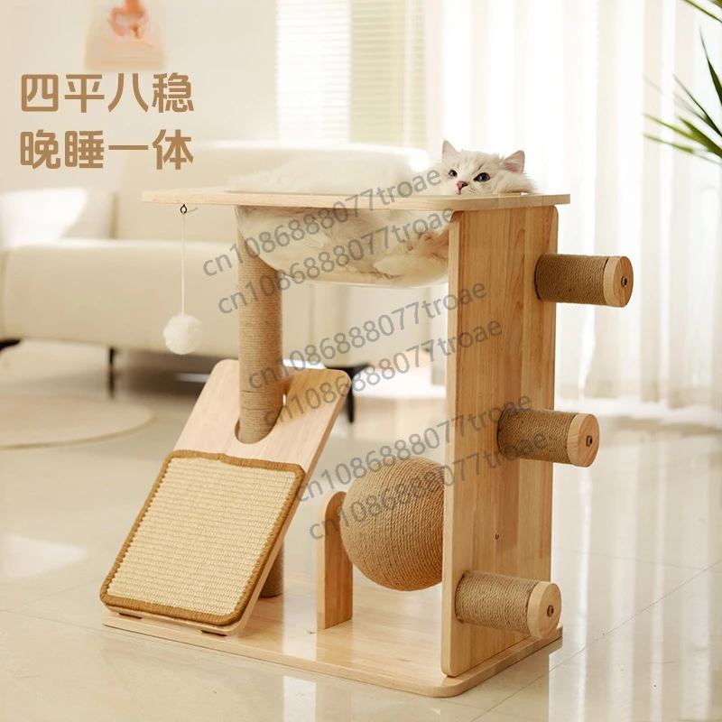 Solid wood cat climbing frame, enlarged space capsule sisal grinding claws are not easy to fall off pet supplies
Solid wood cat climbing frame, enlarged space capsule sisal grinding claws are not easy to fall off pet supplies