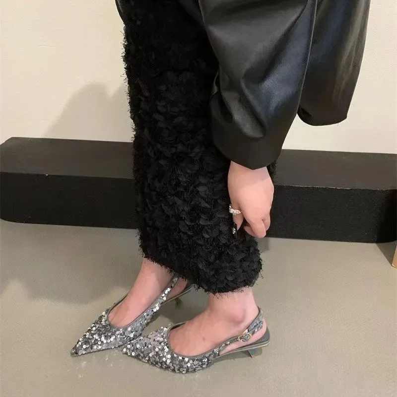 Shiny High Heels, Women's Back Strap Sandals, Party Shoes, Ladies Sexy Pointed Shallow Mouthed Elegant High Heels
Shiny High Heels, Women's Back Strap Sandals, Party Shoes, Ladies Sexy Pointed Shallow Mouthed Elegant High Heels