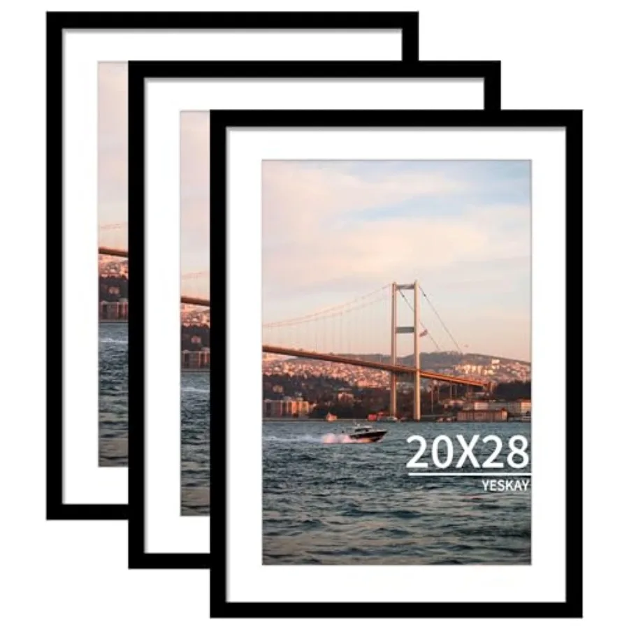 20x28 Picture Frame Set of 3, Display Pictures 16x24 with Mat or 20 x 28 Without Mat, Poster Frames 20x28 for Wall Hanging Hori
20x28 Picture Frame Set of 3, Display Pictures 16x24 with Mat or 20 x 28 Without Mat, Poster Frames 20x28 for Wall Hanging Hori