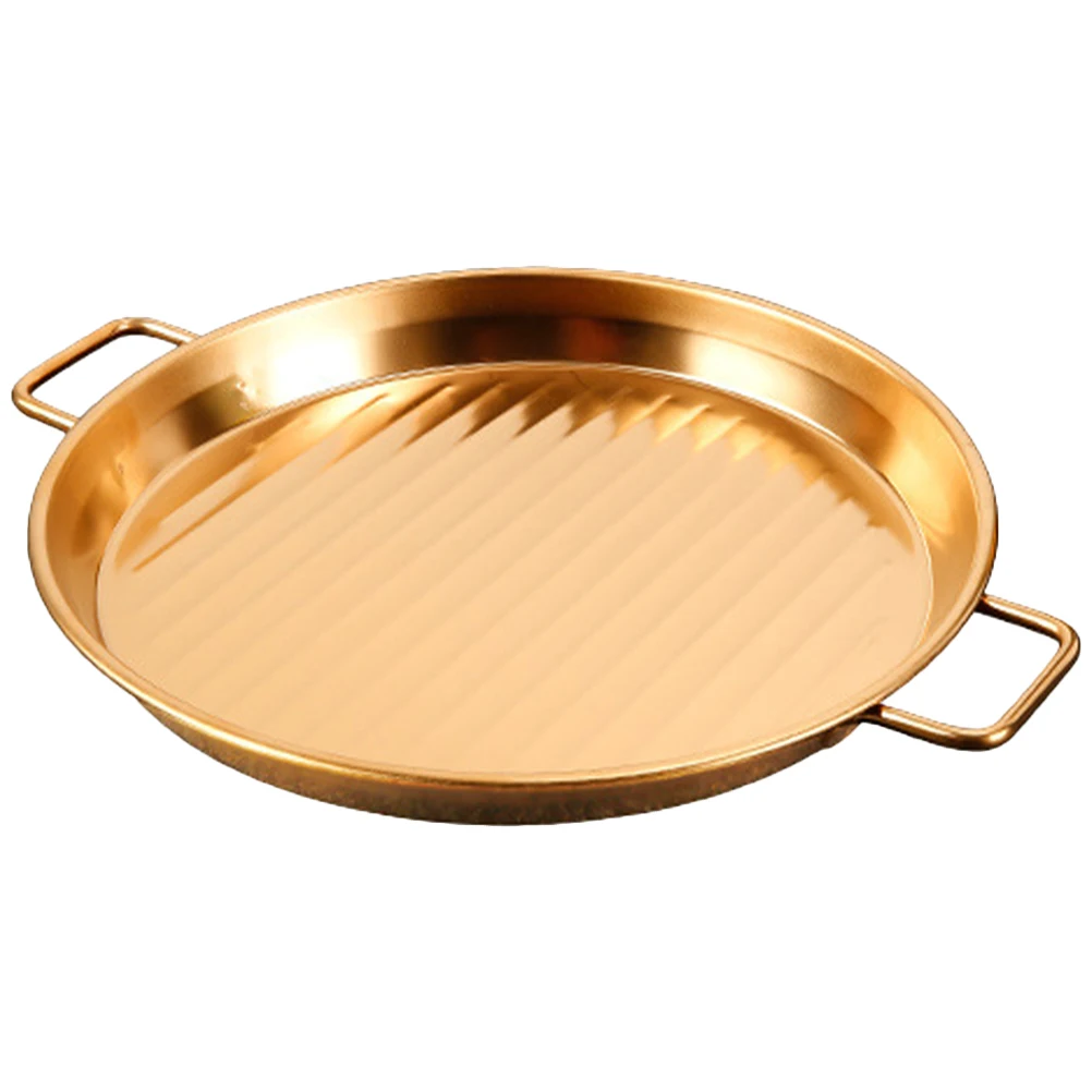 Tray Drain Snack Plate Stainless Steel with Handle Food Large Serving Barbecue Trays Metal Platters Golden
Tray Drain Snack Plate Stainless Steel with Handle Food Large Serving Barbecue Trays Metal Platters Golden