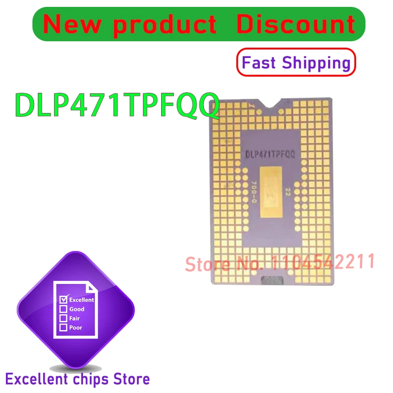 1 шт./лот новый DLP-проектор DMD-чип DLP471TPFQQ 1080p DMD-чип DLP ® 0,47-дюймовое цифровое микророзеркальное устройство 4K UHD HSSI DMD
1 шт./лот новый DLP-проектор DMD-чип DLP471TPFQQ 1080p DMD-чип DLP ® 0,47-дюймовое цифровое микророзеркальное устройство 4K UHD HSSI DMD