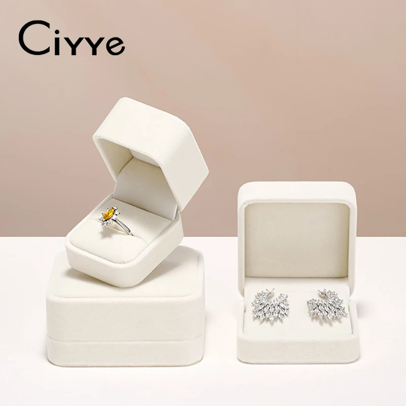 Ciyye White Jewelry Box Ring Organizer Velvet Earrings Bracelet Necklace Packing Box Portable Jewelry Proposal Wedding Gift Box
Ciyye White Jewelry Box Ring Organizer Velvet Earrings Bracelet Necklace Packing Box Portable Jewelry Proposal Wedding Gift Box