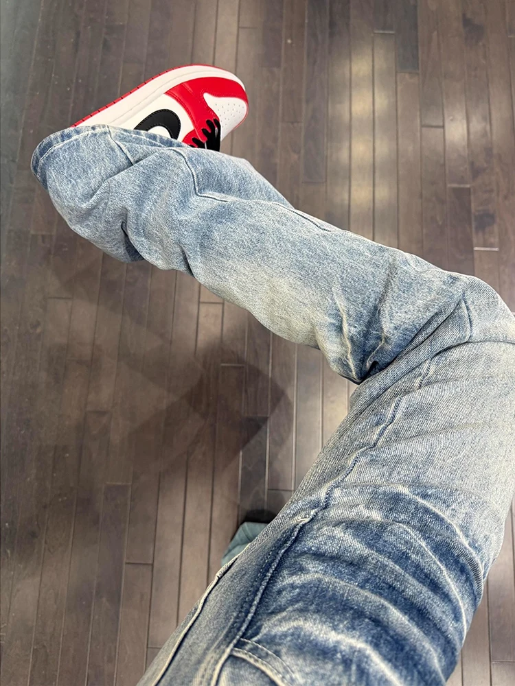 Waed American Sle Men's Fce Lined Jeans Spring Autumn Winter High Street Cleanfit Flared Pants Straight Leg Fit Jeans
Waed American Sle Men's Fce Lined Jeans Spring Autumn Winter High Street Cleanfit Flared Pants Straight Leg Fit Jeans