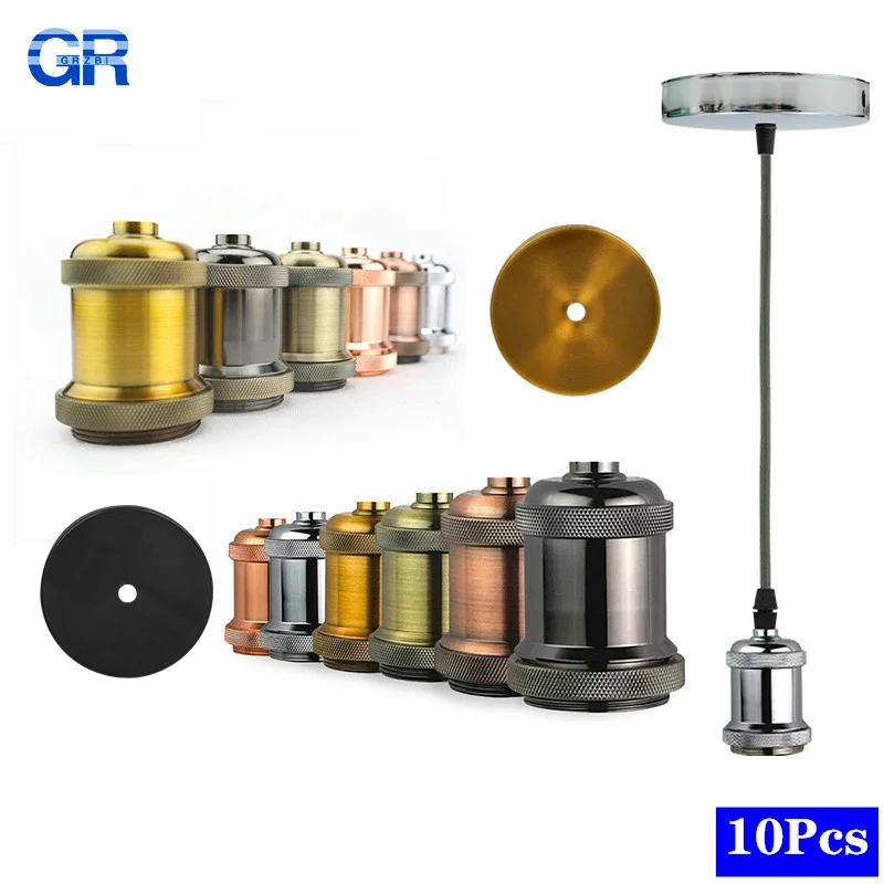 Vintage Lamp Socket E27 Base E26 Edison Light Bulb Holder Pendant Fitting Cap 110V 220V DIY Retro LampHolder for Indoor Lighting
Vintage Lamp Socket E27 Base E26 Edison Light Bulb Holder Pendant Fitting Cap 110V 220V DIY Retro LampHolder for Indoor Lighting