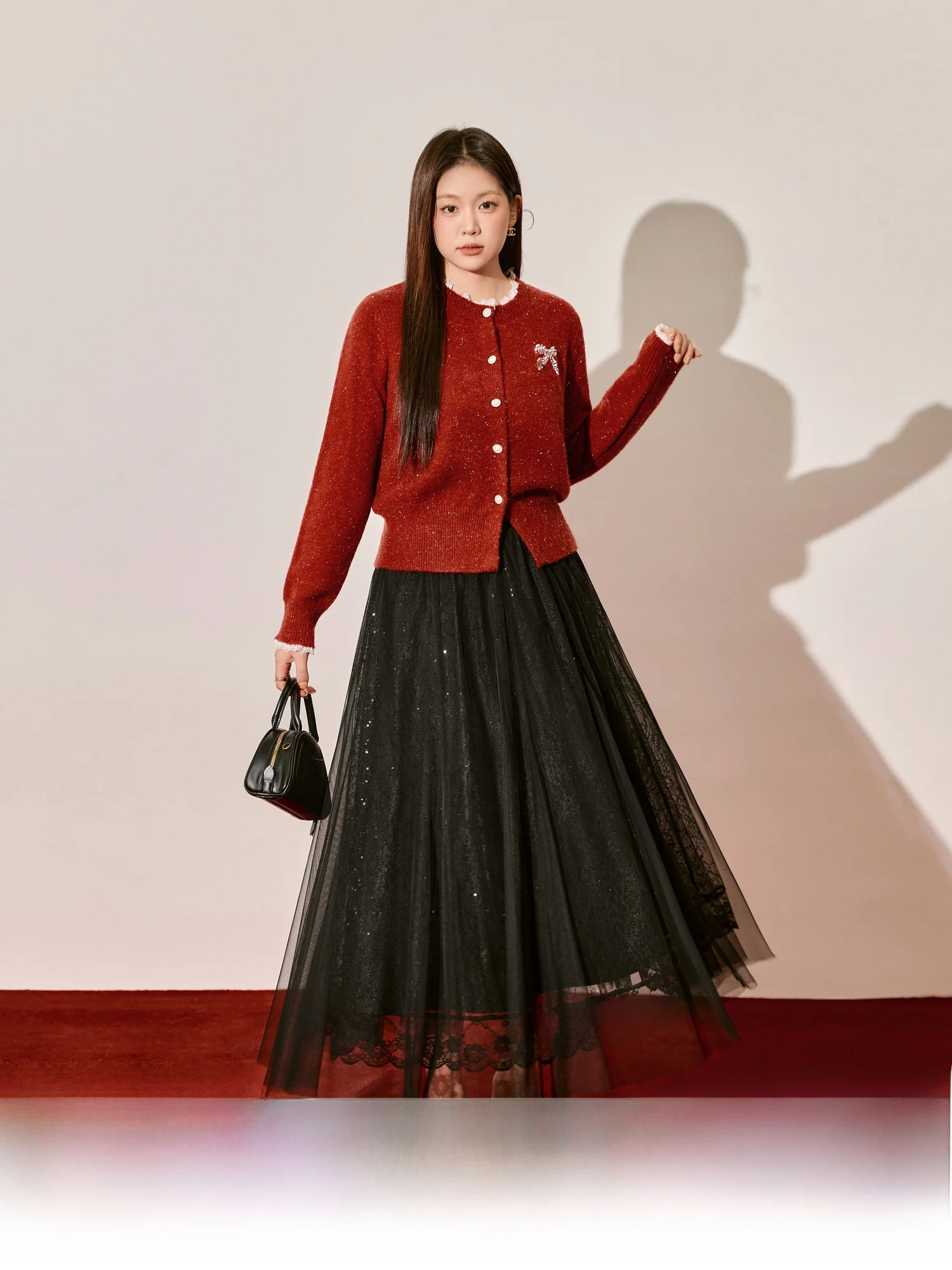 Blue Language Large Cisas Red Color Blo Lace Knit Sweater Winter New Sle Waist Cinching Slimming Base Layer Open Card...
Blue Language Large Cisas Red Color Blo Lace Knit Sweater Winter New Sle Waist Cinching Slimming Base Layer Open Card...