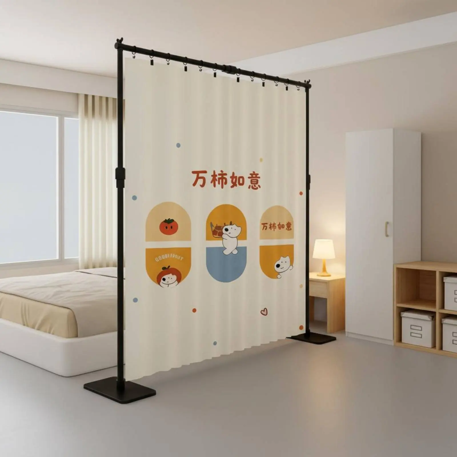 Freestanding Privacy Curtain No Drilling Required Freestanding Room Divider Adjustable Divider Frame Easy to Install for Bedroom
Freestanding Privacy Curtain No Drilling Required Freestanding Room Divider Adjustable Divider Frame Easy to Install for Bedroom