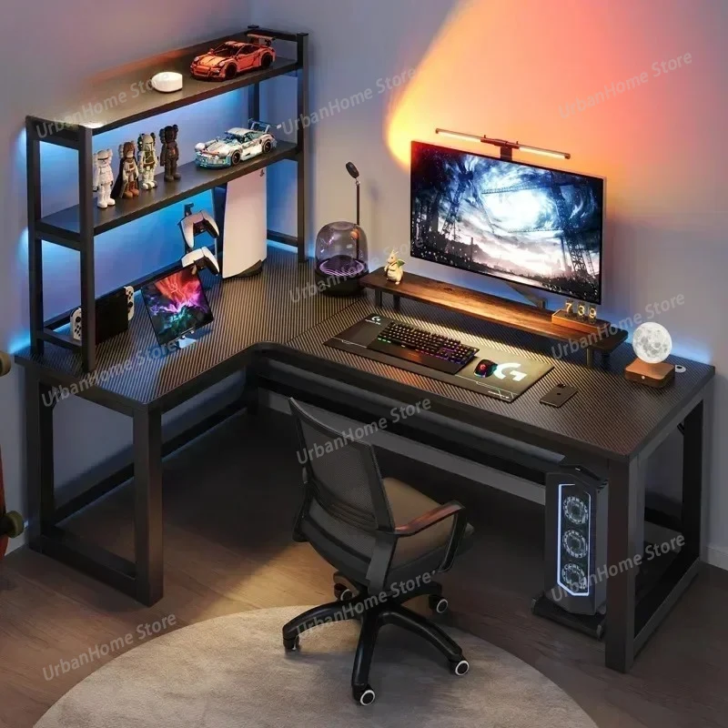 Corner Gaming Table Double Desktop Home Bookshelf Combination Bedroom Writing Desk Game Desk ,office Desk ,office Furniture
Corner Gaming Table Double Desktop Home Bookshelf Combination Bedroom Writing Desk Game Desk ,office Desk ,office Furniture