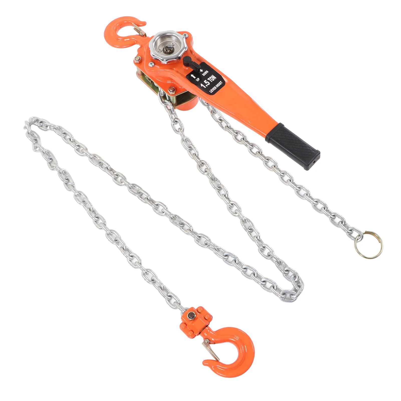 Lever Chain Hoist 1.5T 3300LBS Load Capacity 2.5M Manual Ratchet Chain Puller Hoist for Transportation Construction Chain Hoist
Lever Chain Hoist 1.5T 3300LBS Load Capacity 2.5M Manual Ratchet Chain Puller Hoist for Transportation Construction Chain Hoist
