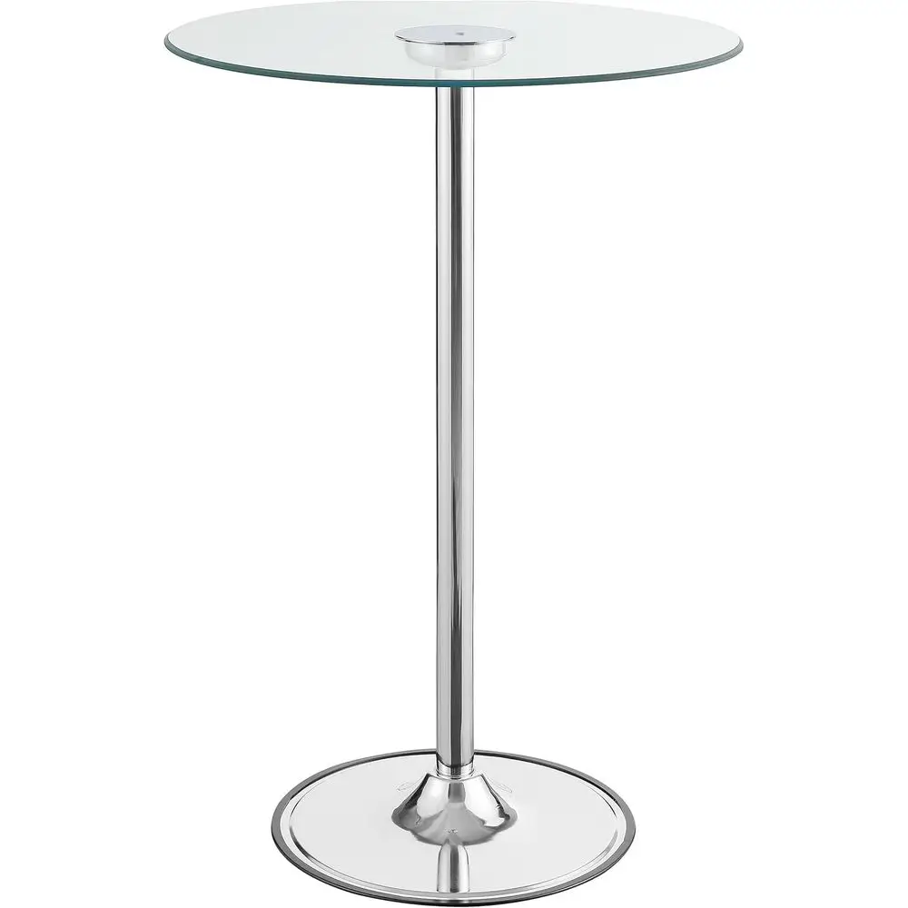 28-Inch Round Glass Top Dining Table with LED Lights and Metal Base
28-Inch Round Glass Top Dining Table with LED Lights and Metal Base