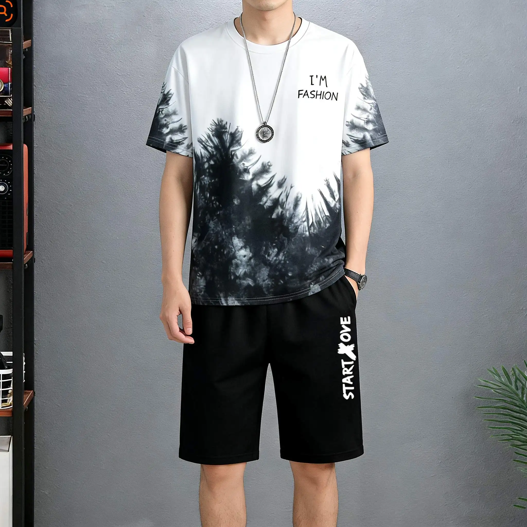 2025 Stylish Thin Mens Casual stop English printing Sports T-shirts+shorts Set Sportswear Lightweight Outfit for Men tracksuits
2025 Stylish Thin Mens Casual stop English printing Sports T-shirts+shorts Set Sportswear Lightweight Outfit for Men tracksuits