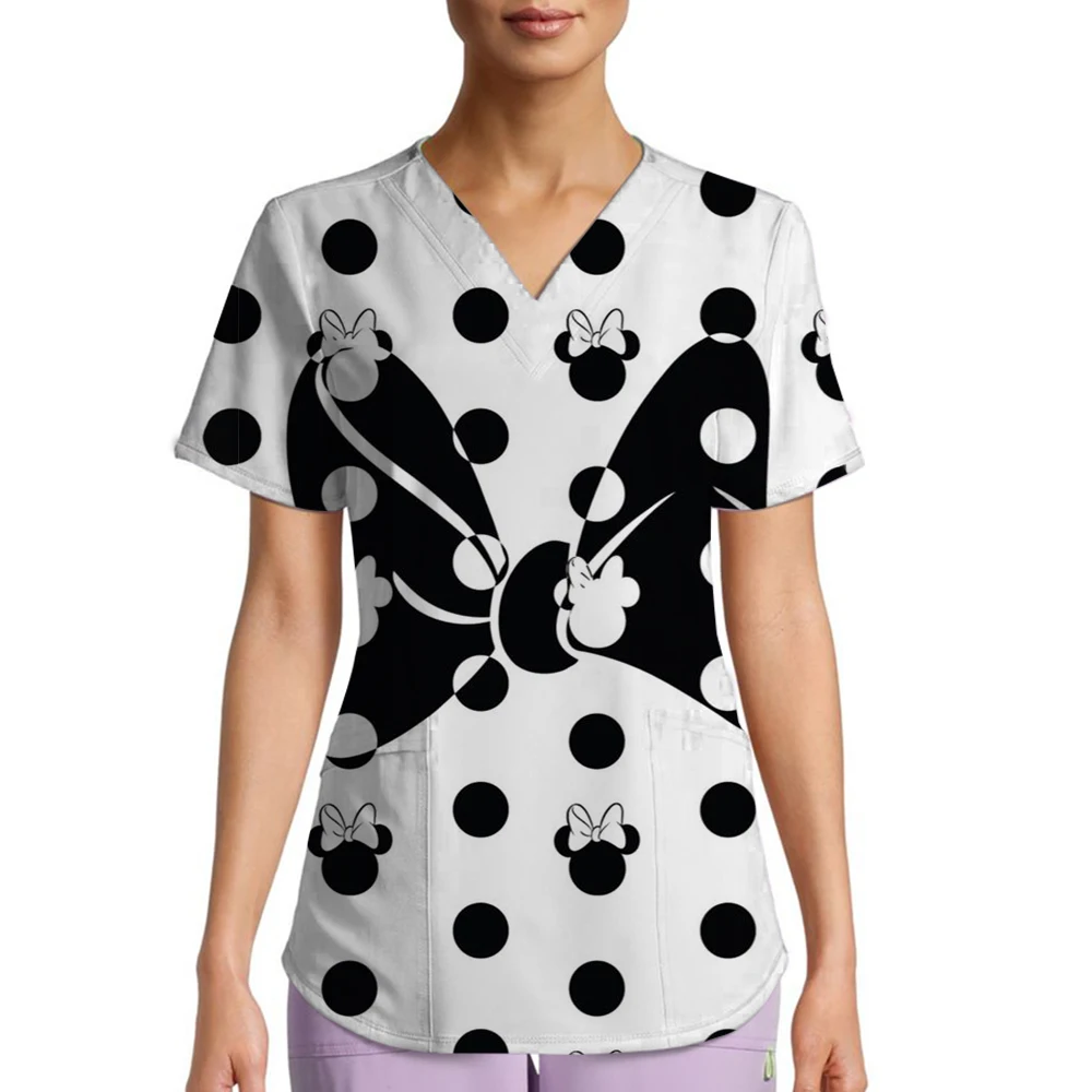 Disney Mickey Stitch Print medical Uniforms Women Nurse Accessories Clinical Uniform Dentist Work Blouse Vet Spa Scrub Tops
Disney Mickey Stitch Print medical Uniforms Women Nurse Accessories Clinical Uniform Dentist Work Blouse Vet Spa Scrub Tops 