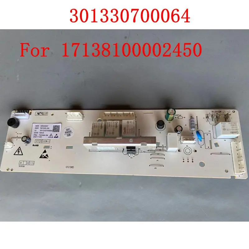 301330700064 For Midea Drum washing machine computer board 17138100002450 control board
301330700064 For Midea Drum washing machine computer board 17138100002450 control board