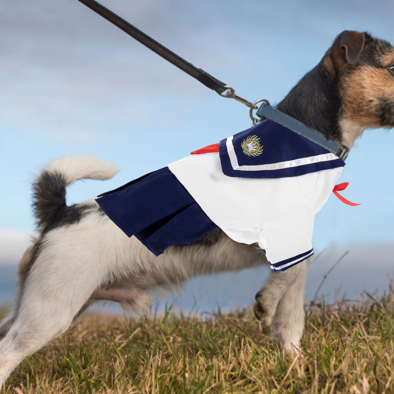 Pet Navy Captain Costume Red Bow Cute Skirt Warm Cat Dog Clothes S Size Decorative Apparel Comfortable Dresses Photoshoot Gifts
Pet Navy Captain Costume Red Bow Cute Skirt Warm Cat Dog Clothes S Size Decorative Apparel Comfortable Dresses Photoshoot Gifts