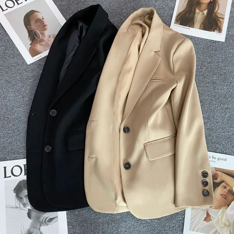 Khaki Suit Woman Spring and Autumn New Casual Temperament Senior Medium Long Maillard Suit Coat Explosion Fashion Personality
Khaki Suit Woman Spring and Autumn New Casual Temperament Senior Medium Long Maillard Suit Coat Explosion Fashion Personality