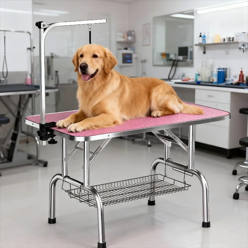 Fenipate Pet Grooming Table Dog & Cat Trimming Station Large Foldable Metal with Adjustable Features for Pet Shops
Fenipate Pet Grooming Table Dog & Cat Trimming Station Large Foldable Metal with Adjustable Features for Pet Shops