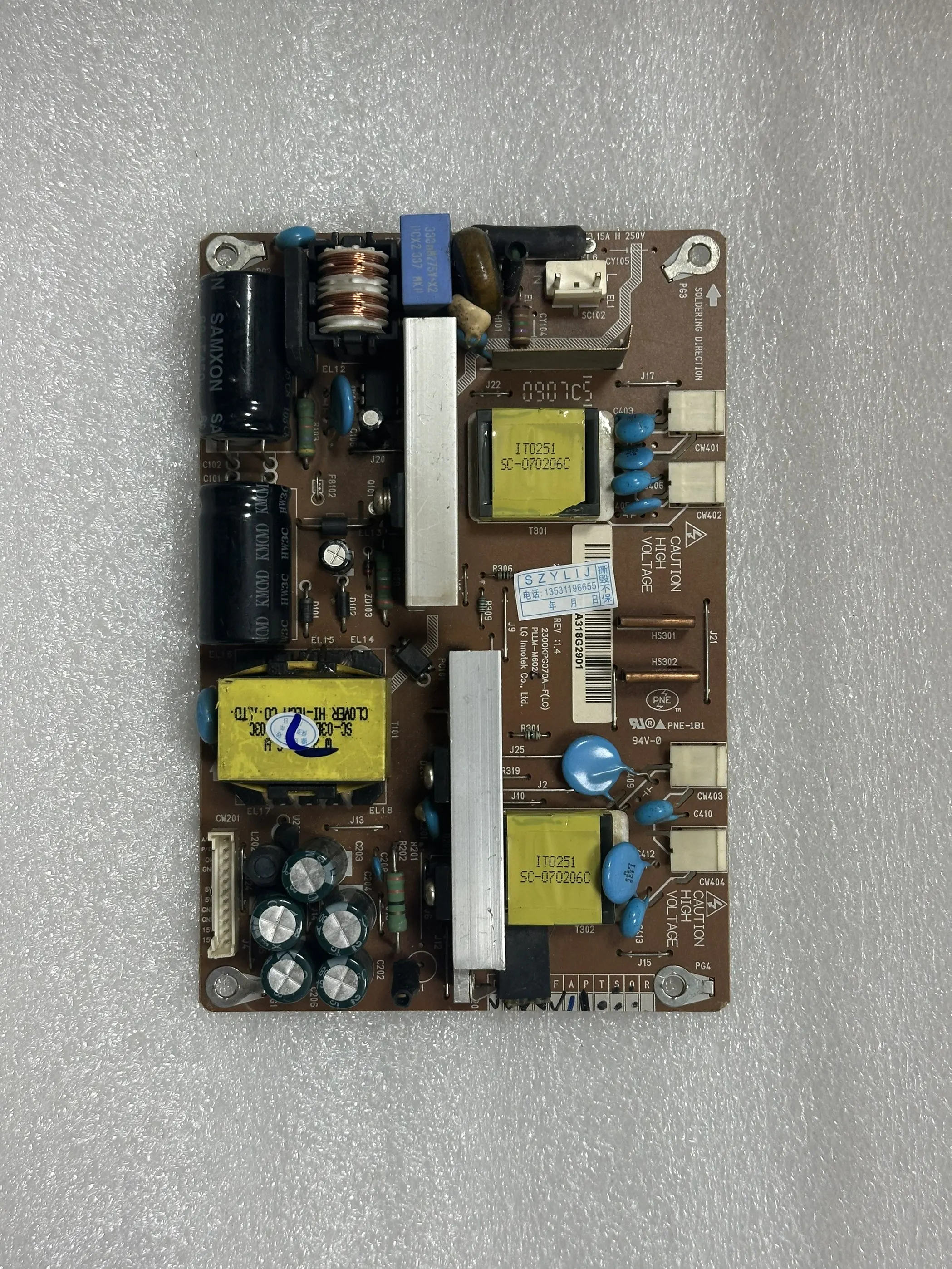 Бесплатная доставка SZYLIJ для платы питания L226WT GSM5633 PLLM-M602A 2300KPG070A-F
Бесплатная доставка SZYLIJ для платы питания L226WT GSM5633 PLLM-M602A 2300KPG070A-F