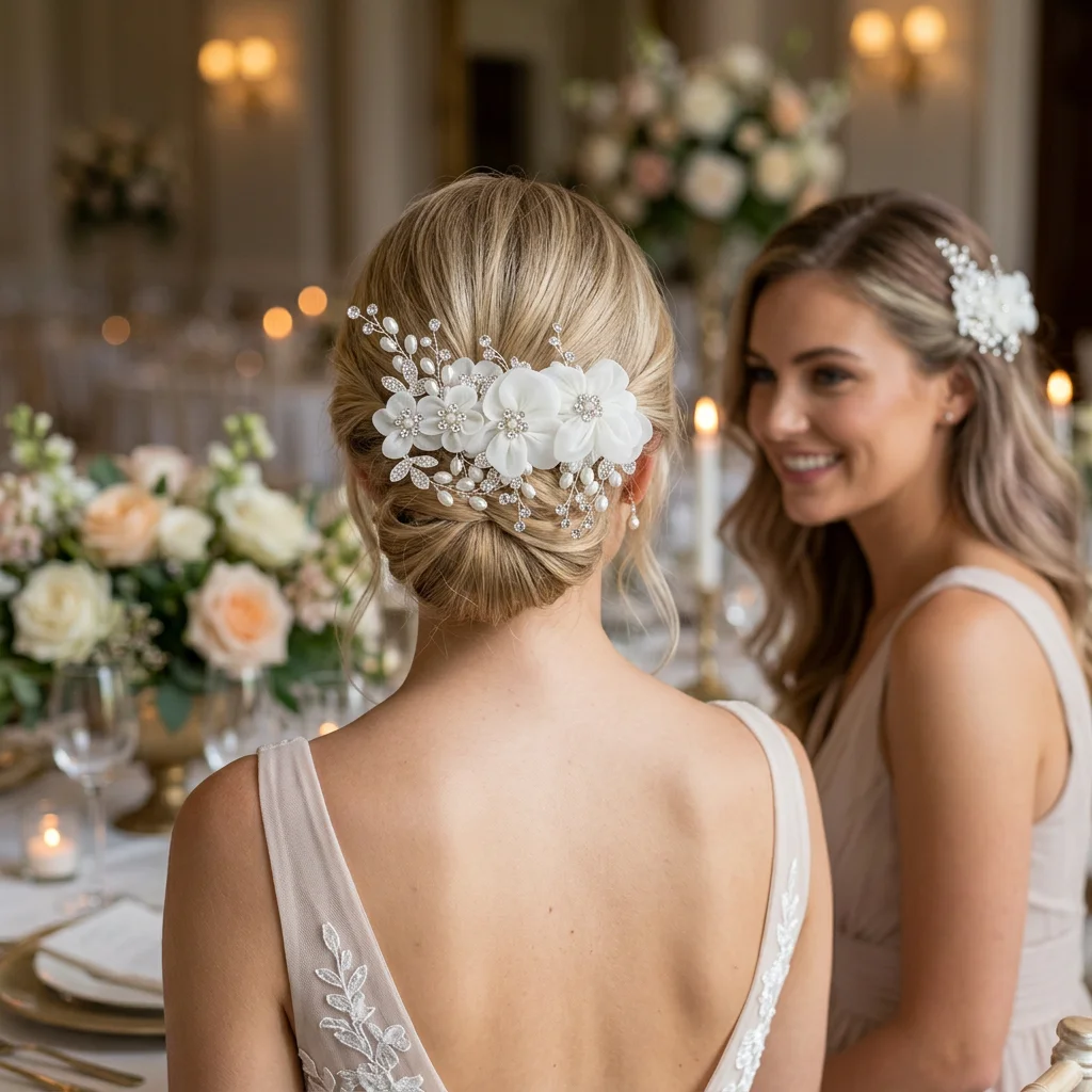 Hair Ornament Secure Hair Combs for Wedding Bridal Party Banquet Faux Pearl Silk Flower Accessories Women's Gift Set 2pcs
Hair Ornament Secure Hair Combs for Wedding Bridal Party Banquet Faux Pearl Silk Flower Accessories Women's Gift Set 2pcs