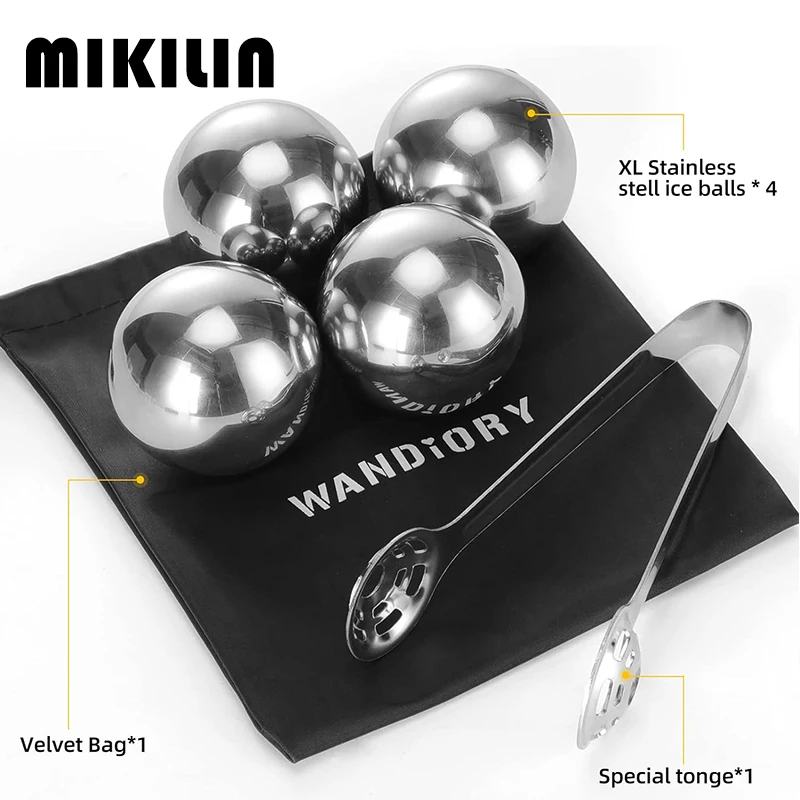 Stainless Steel Ice Cubes Set with Ice Tong Reusable Metal Ice Cubes for Whiskey Wine Cocktails Cooling Cube Bar Accessories
Stainless Steel Ice Cubes Set with Ice Tong Reusable Metal Ice Cubes for Whiskey Wine Cocktails Cooling Cube Bar Accessories