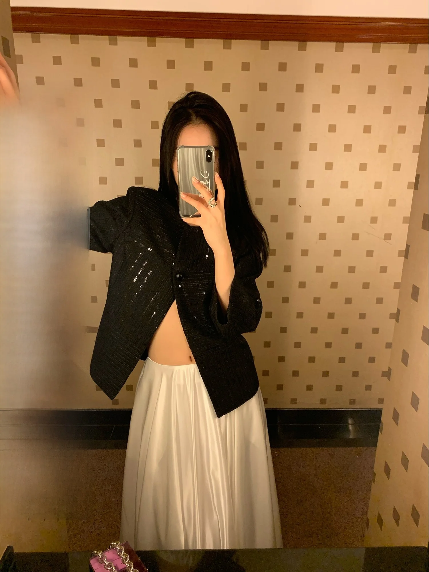 Bla ort Quilted Jaet Women's Spring Autumn Sle Commute Faion Small Fraance Sle Outerwear Comfortable Casual
Bla ort Quilted Jaet Women's Spring Autumn Sle Commute Faion Small Fraance Sle Outerwear Comfortable Casual