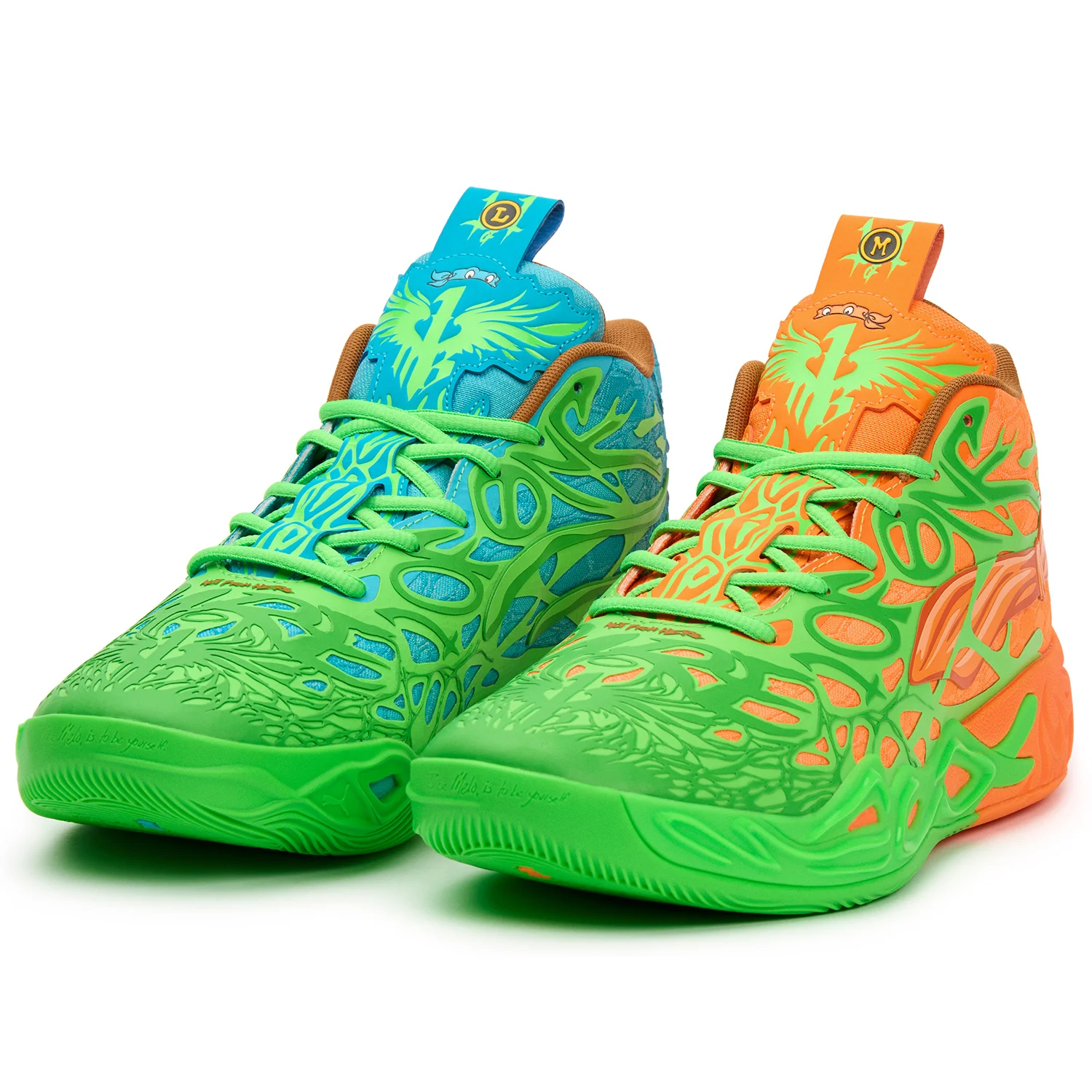 PUMA LaMelo Ball MB.04 Teenage Mutant Ninja Turtles Leonardo & Michelangelo 311307-01
PUMA LaMelo Ball MB.04 Teenage Mutant Ninja Turtles Leonardo & Michelangelo 311307-01