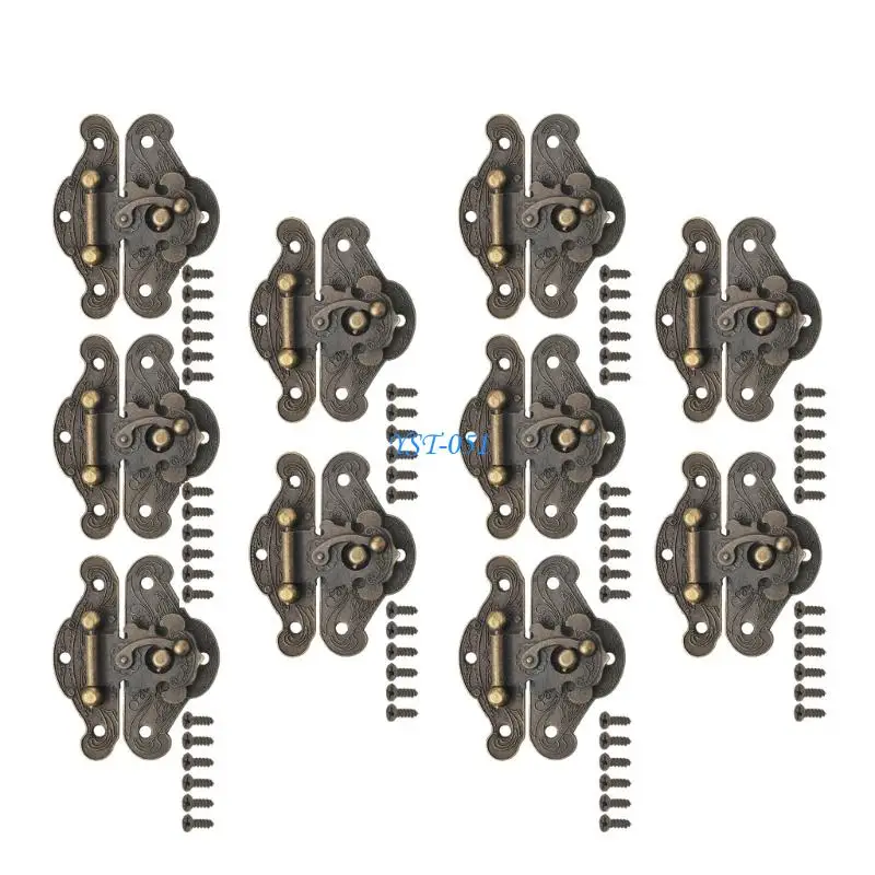 E15A 6pc Decorative Retro Locking Clasps for Wooden Jewelry Boxes & Chests
E15A 6pc Decorative Retro Locking Clasps for Wooden Jewelry Boxes & Chests