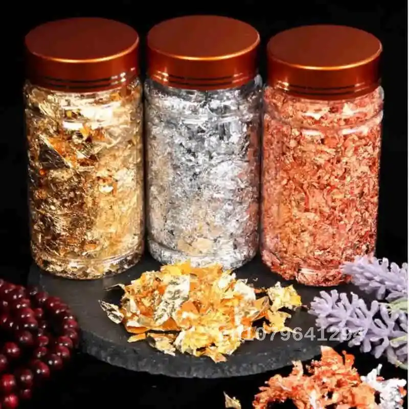 Shiny Gold Leaf Flakes Sequins Glitters Confetti for Painting Arts Nail Art Foil Decorative Paper Resin Mold Fillings 3/4/5/10g
Shiny Gold Leaf Flakes Sequins Glitters Confetti for Painting Arts Nail Art Foil Decorative Paper Resin Mold Fillings 3/4/5/10g