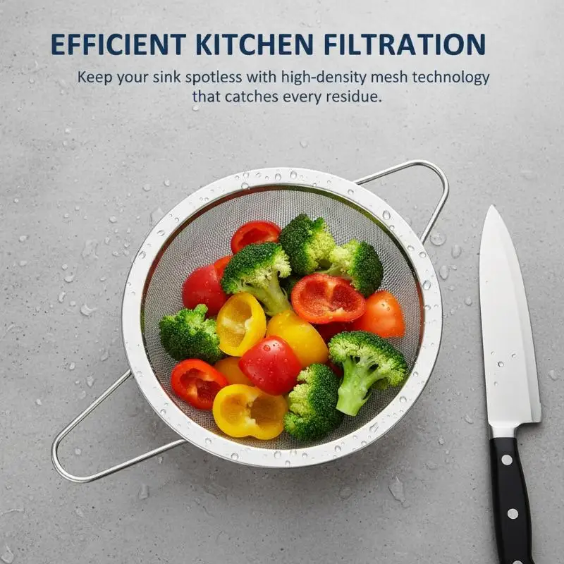 1pcs Stainless Steel Kitchen Sink Filter Kitchen Garbage Food Residue Dishsink Filter With Handle Metal Sink Strainer
1pcs Stainless Steel Kitchen Sink Filter Kitchen Garbage Food Residue Dishsink Filter With Handle Metal Sink Strainer