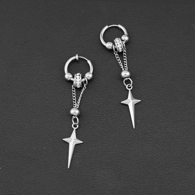 Star-Shaped Tassel Chain Earrings For Men And Women, Fresh And Individual, Cross Star Gothic Starlight Stud Earrings, High-End S
Star-Shaped Tassel Chain Earrings For Men And Women, Fresh And Individual, Cross Star Gothic Starlight Stud Earrings, High-End S