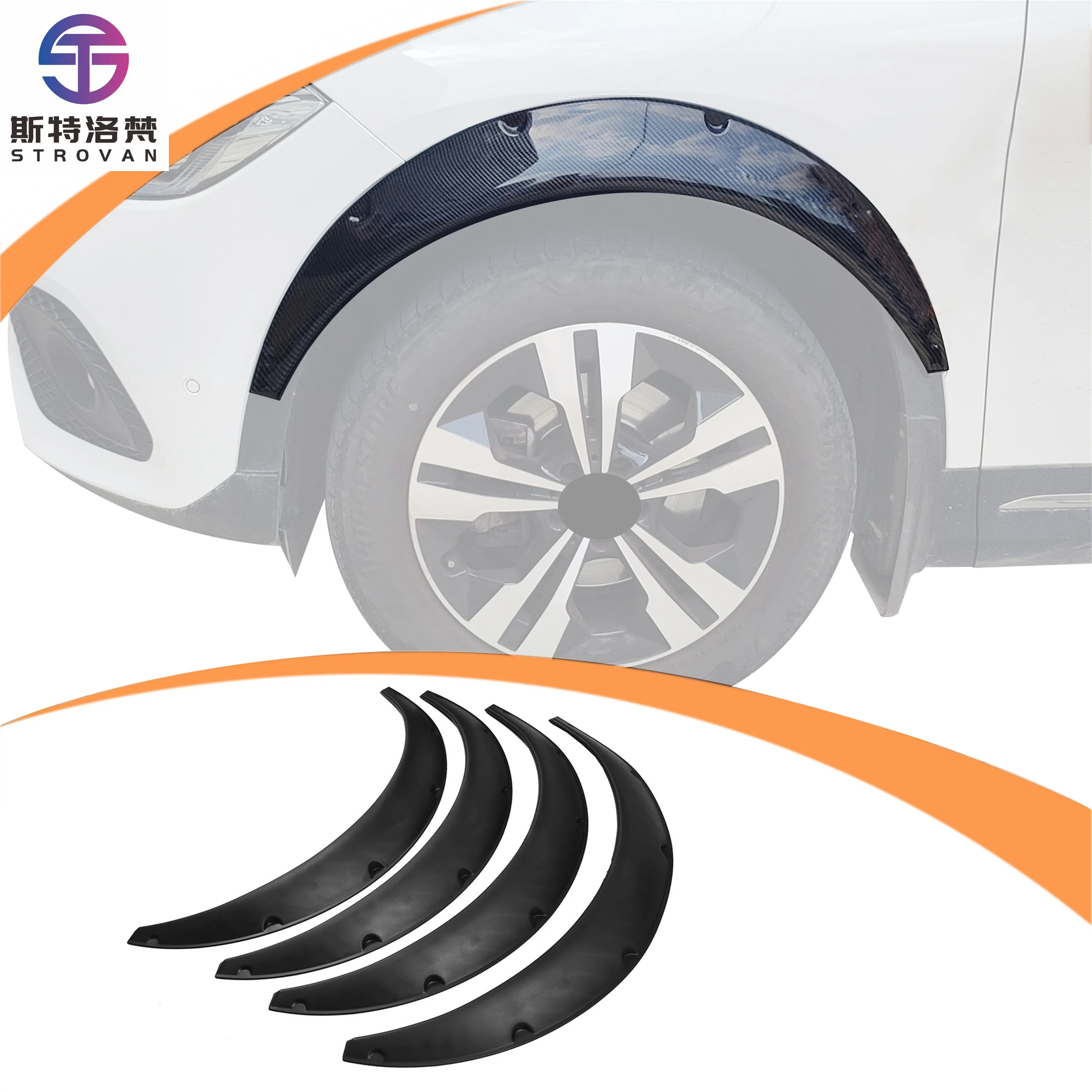 Factory Manufacture Car Auto Parts Protector Universal Fender Flares, Gloss Black ABS Wheel Brow for Car
Factory Manufacture Car Auto Parts Protector Universal Fender Flares, Gloss Black ABS Wheel Brow for Car