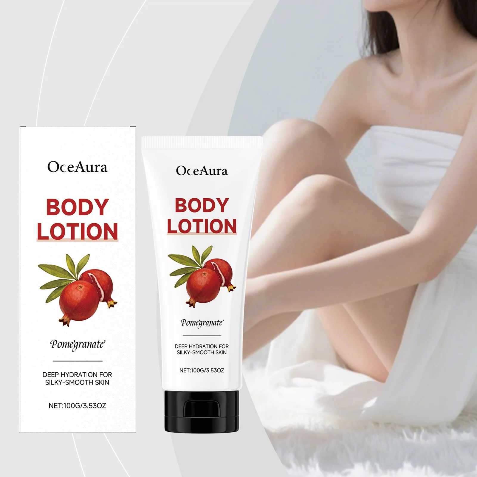 OCEAURA Pomegranate Body Moisturize Lotion Brighten Luster Deep Hydration Improve Roughness Enhance Elasticity Body Sooth Lotion
OCEAURA Pomegranate Body Moisturize Lotion Brighten Luster Deep Hydration Improve Roughness Enhance Elasticity Body Sooth Lotion