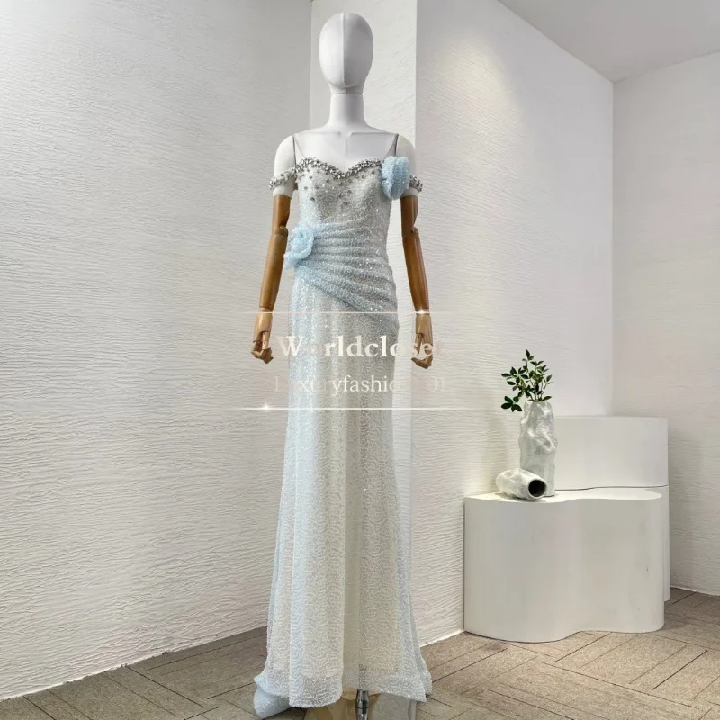 New Collection Classic Blue Sleeveless Vintage Women Midi Dress Hollow Out 2025
New Collection Classic Blue Sleeveless Vintage Women Midi Dress Hollow Out 2025