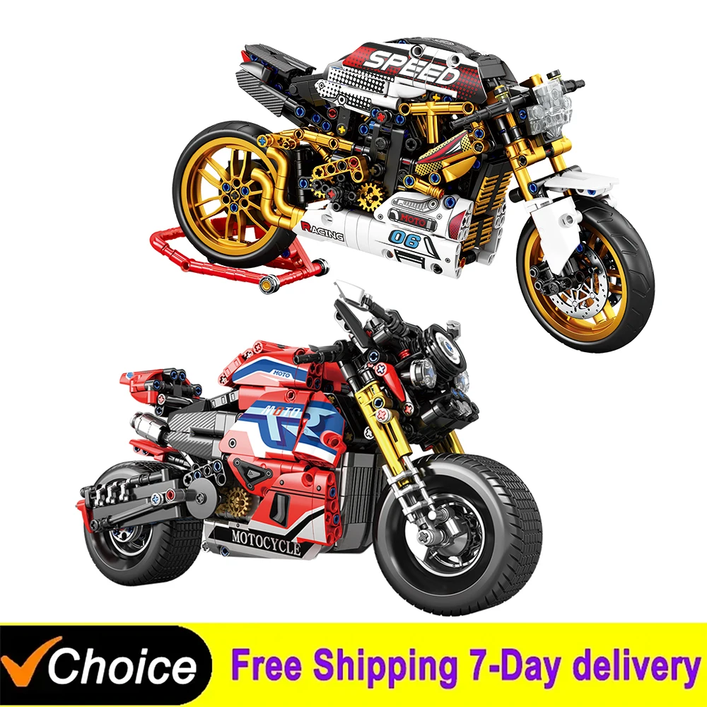 Technical Retro Motorbike Cafe Racer Motorcycle Building Blocks Wide-tire muscle street bike Model Ornament Educational Toys Boy
Technical Retro Motorbike Cafe Racer Motorcycle Building Blocks Wide-tire muscle street bike Model Ornament Educational Toys Boy