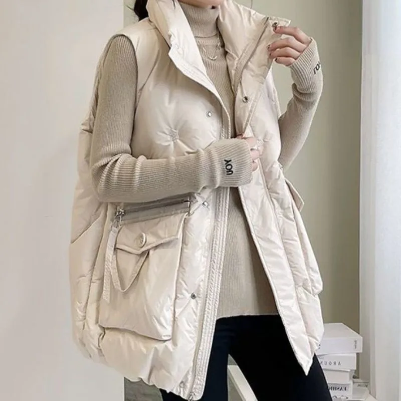 "80-200 kg" Women's Down Cotton Vest Coat 2026 Autumn Winter Female Plus Size New Majia Jacket Loose Korean Version The Overcoat
"80-200 kg" Women's Down Cotton Vest Coat 2026 Autumn Winter Female Plus Size New Majia Jacket Loose Korean Version The Overcoat
