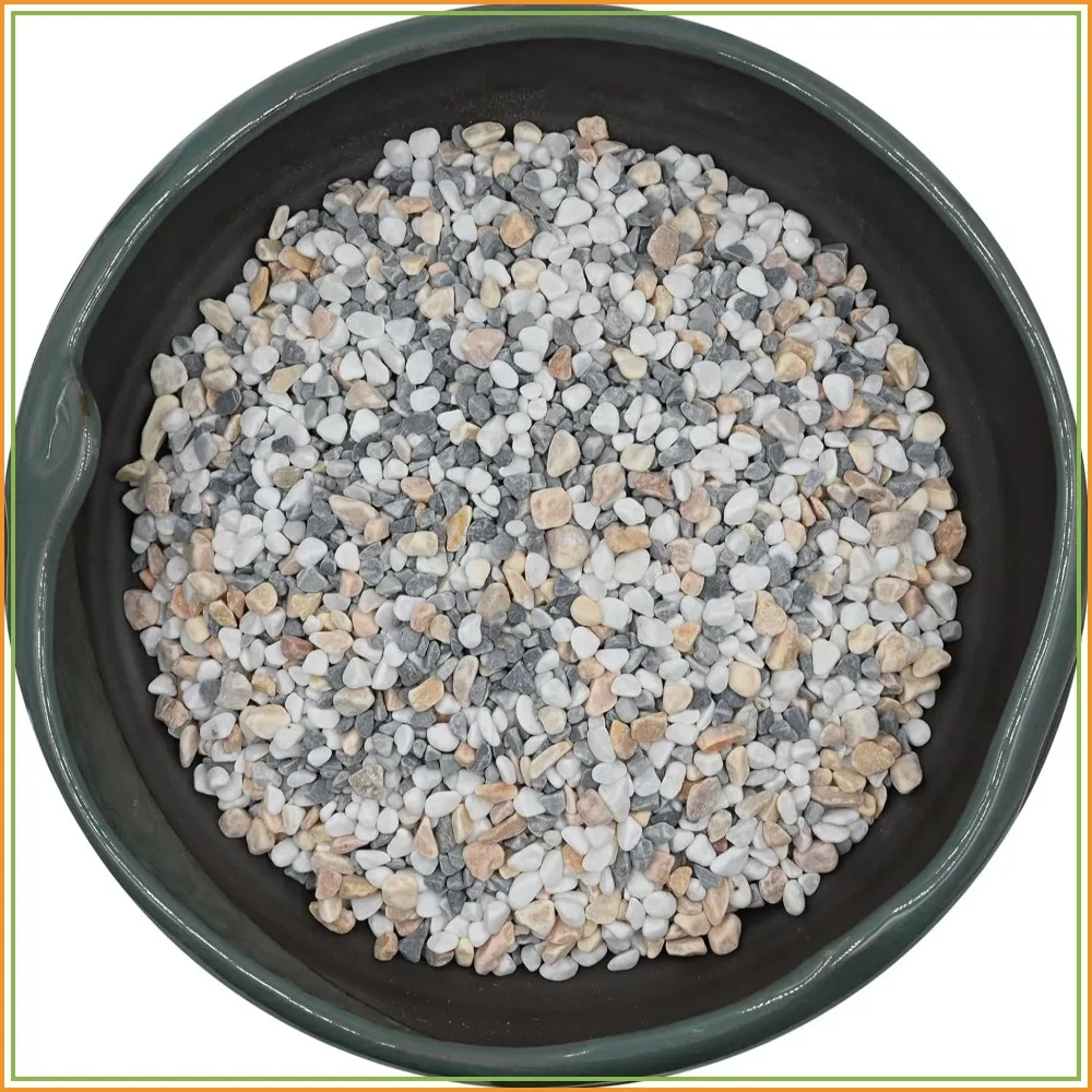 2 LB Grey Mixed Pea Gravel, Natural Succulent and Cactus Pebbles, for Indoor Plants, Garden Mulching, Aquarium, Soil Aeration (4-6mm)
2 LB Grey Mixed Pea Gravel, Natural Succulent and Cactus Pebbles, for Indoor Plants, Garden Mulching, Aquarium, Soil Aeration (4-6mm)