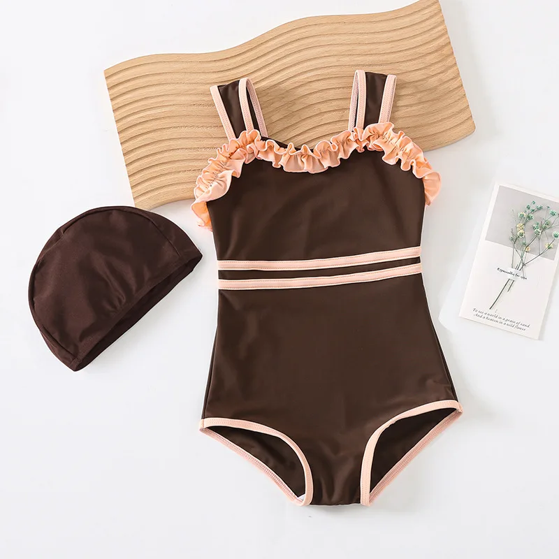 Children's Swimsuit Girl Simple One-piece European and American Waist Lace Little Girl Baby Swimsuit
Children's Swimsuit Girl Simple One-piece European and American Waist Lace Little Girl Baby Swimsuit