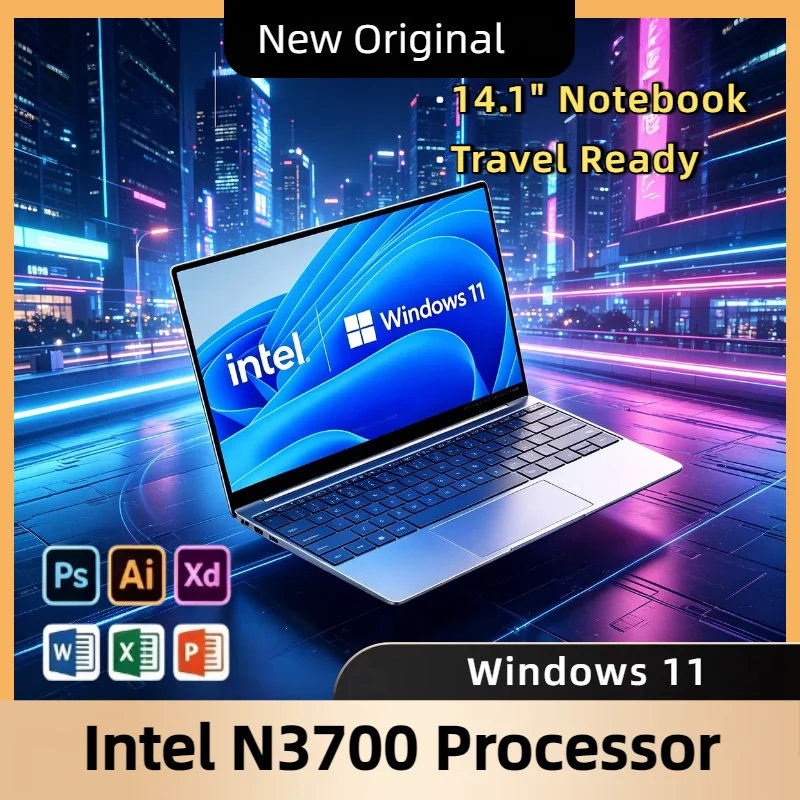 NEW 14.1 Inch Ultra Slim Laptop 16GB RAM 2TB SSD Windows 11 Intel N3700 Notebook Gamer 1920x1080 Display Office Study PC
NEW 14.1 Inch Ultra Slim Laptop 16GB RAM 2TB SSD Windows 11 Intel N3700 Notebook Gamer 1920x1080 Display Office Study PC