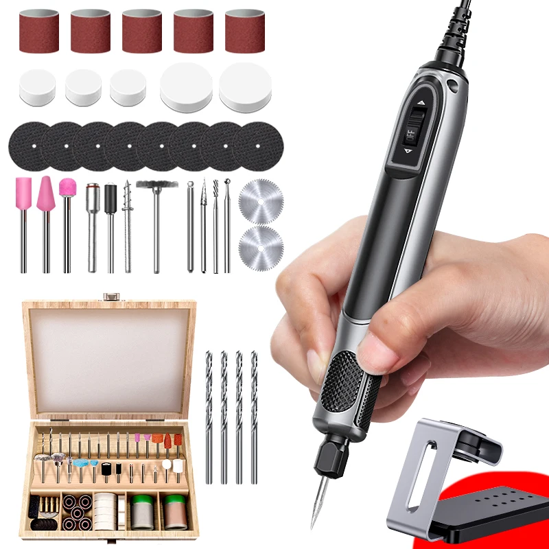DELI 22000rpm Engraving Pen 18V Mini Grinder 4 Speed Regulation Drill Electric Rotary Tool DIY Electric Drills Grinding Tools
DELI 22000rpm Engraving Pen 18V Mini Grinder 4 Speed Regulation Drill Electric Rotary Tool DIY Electric Drills Grinding Tools