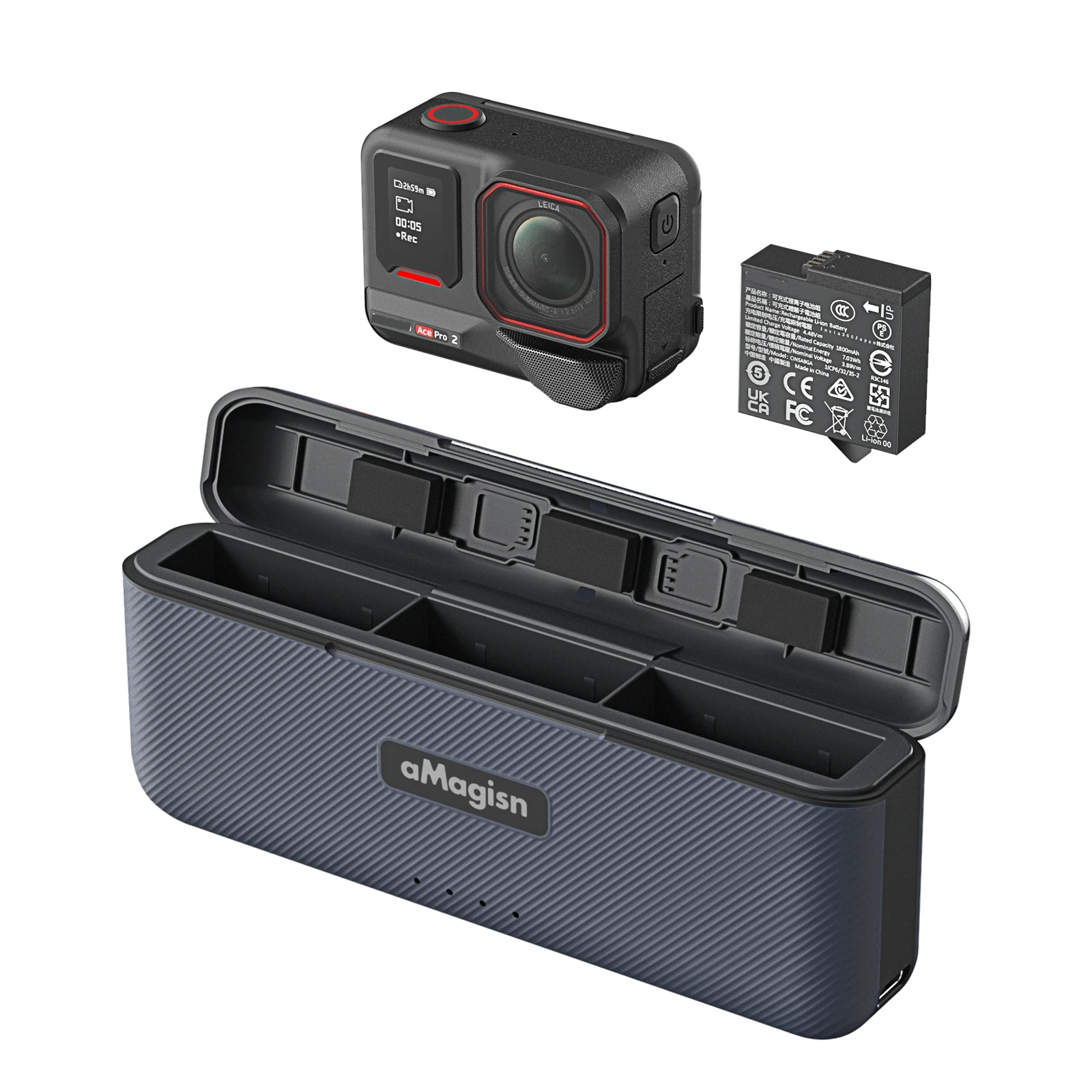 Suitable for Insta360 Ace Pro2 Battery fast charging case Ace Pro2 charger Sports Camera Accessories
Suitable for Insta360 Ace Pro2 Battery fast charging case Ace Pro2 charger Sports Camera Accessories