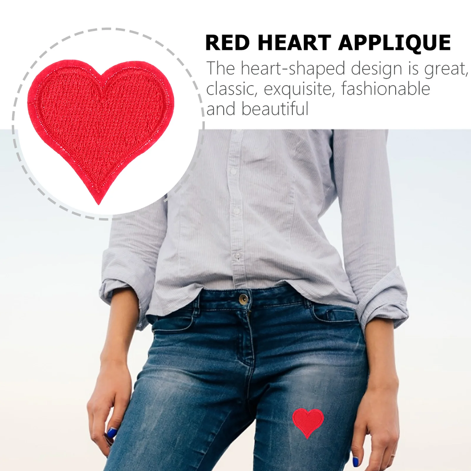 20Pcs Red Heart Embroidered Cloth Patches Applique Decorative Sewing Patch DIY Repair Accessories for Clothes Crafts
20Pcs Red Heart Embroidered Cloth Patches Applique Decorative Sewing Patch DIY Repair Accessories for Clothes Crafts