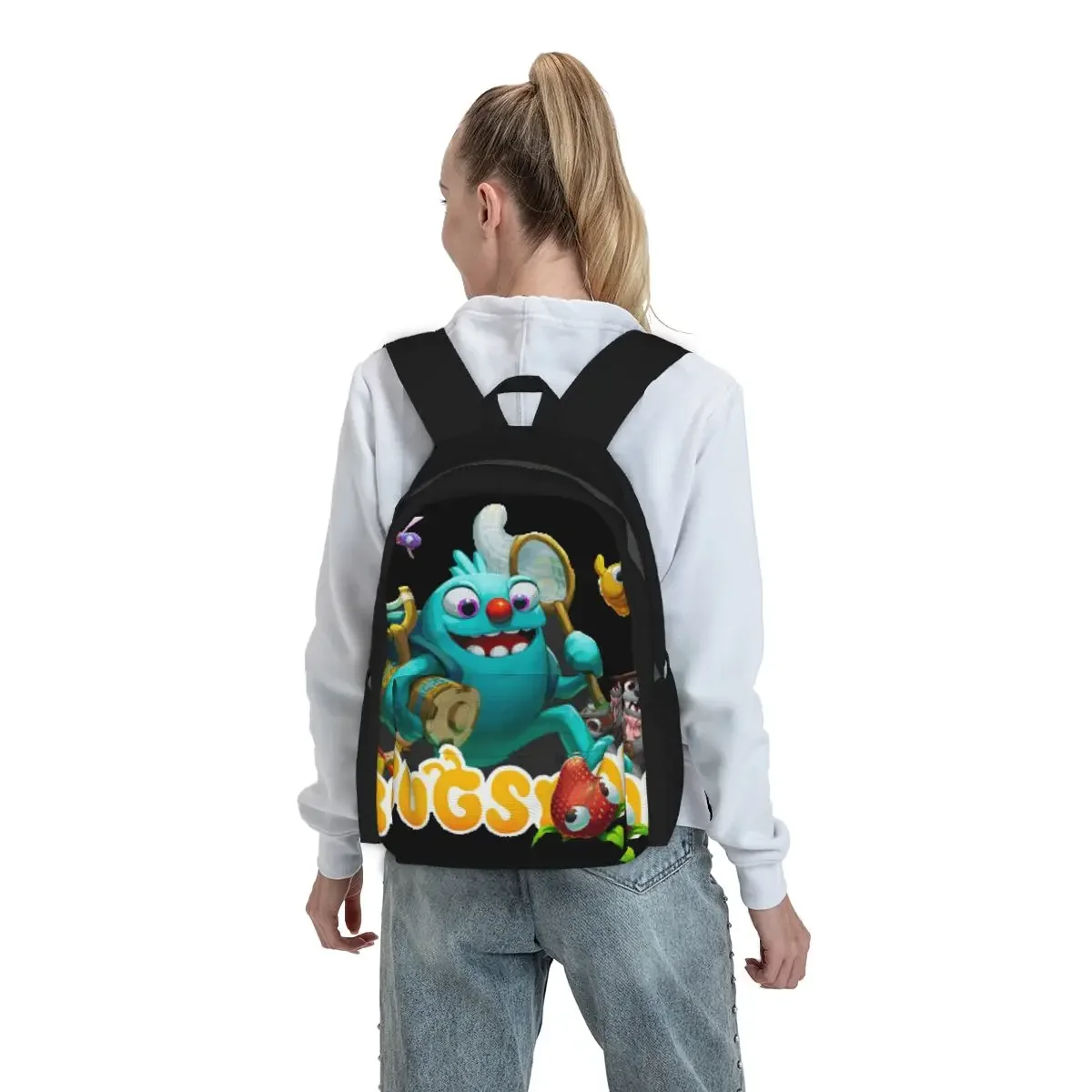 Bugsnax Backpack Boys Girls BookBag Kids School Bag Computer Shoulder Bags for Men Women
Bugsnax Backpack Boys Girls BookBag Kids School Bag Computer Shoulder Bags for Men Women