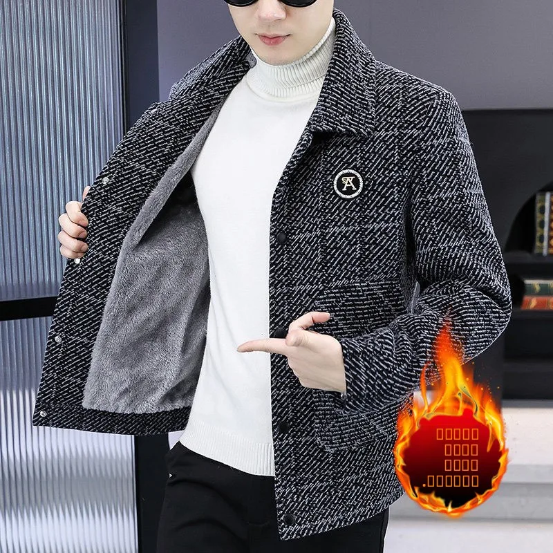 Men's Winter Faion ort Jaet Thiened Fce Collar Casual Sle Polyester Fiber Long Sve Youth ular Stand Fit
Men's Winter Faion ort Jaet Thiened Fce Collar Casual Sle Polyester Fiber Long Sve Youth ular Stand Fit